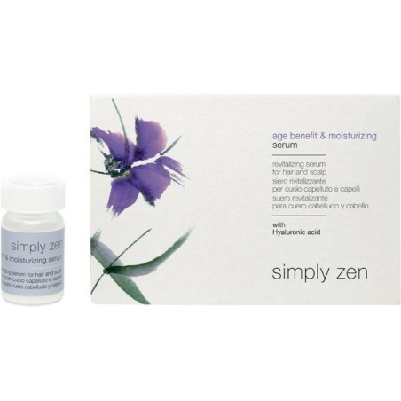 age benefit & moisturizing serum siero rivitalizzante per cuoio capelluto e capelli simply zen